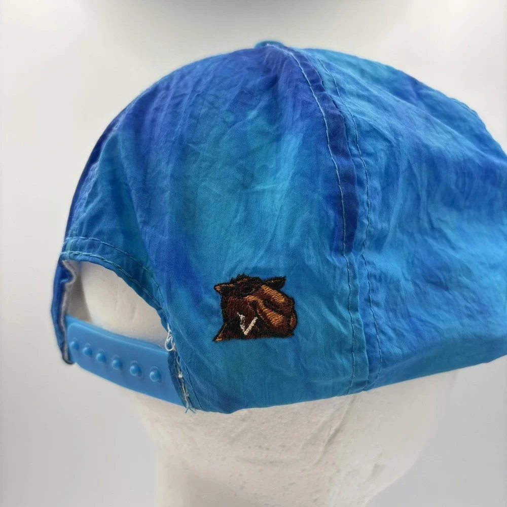 Vintage Camel Joe Camel Blue Nylon Adjustable Snapback Hat Cap‎ Smooth Character
